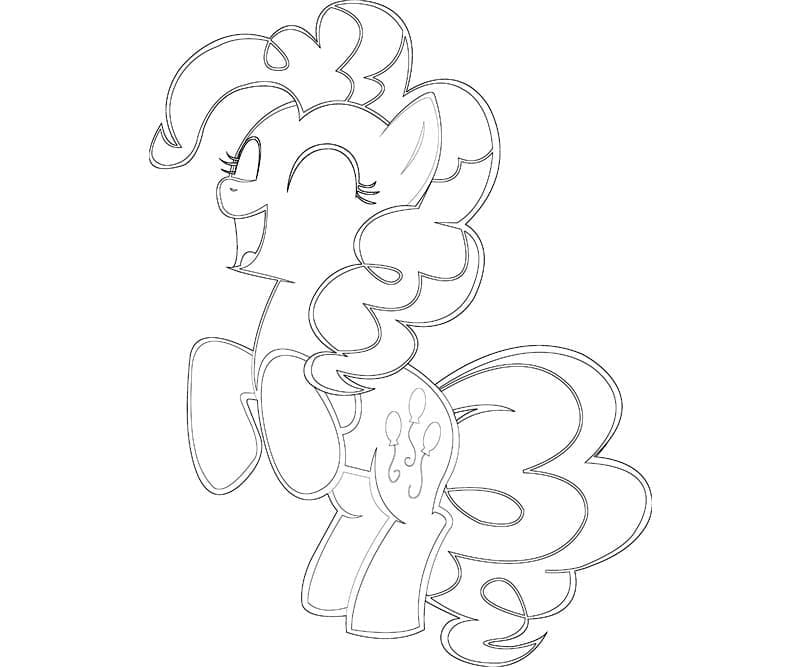 Desenho de Pinkie Pie My Little Pony para Colorir