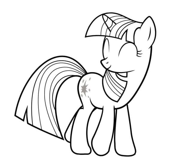 Desenho de Twilight Sparkle de My Little Pony para Colorir