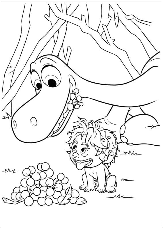Desenho O Bom Dinossauro 2 Para Colorir