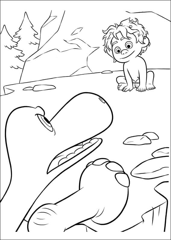 Desenho O Bom Dinossauro 3 Para Colorir