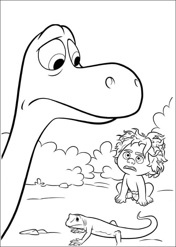 Desenho O Bom Dinossauro 4 Para Colorir