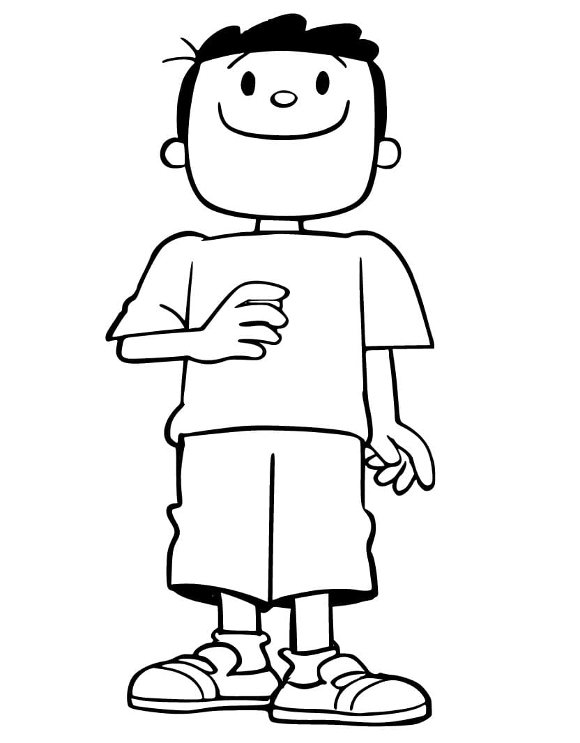 Desenho de Bocao de Menino Maluquinho para Colorir