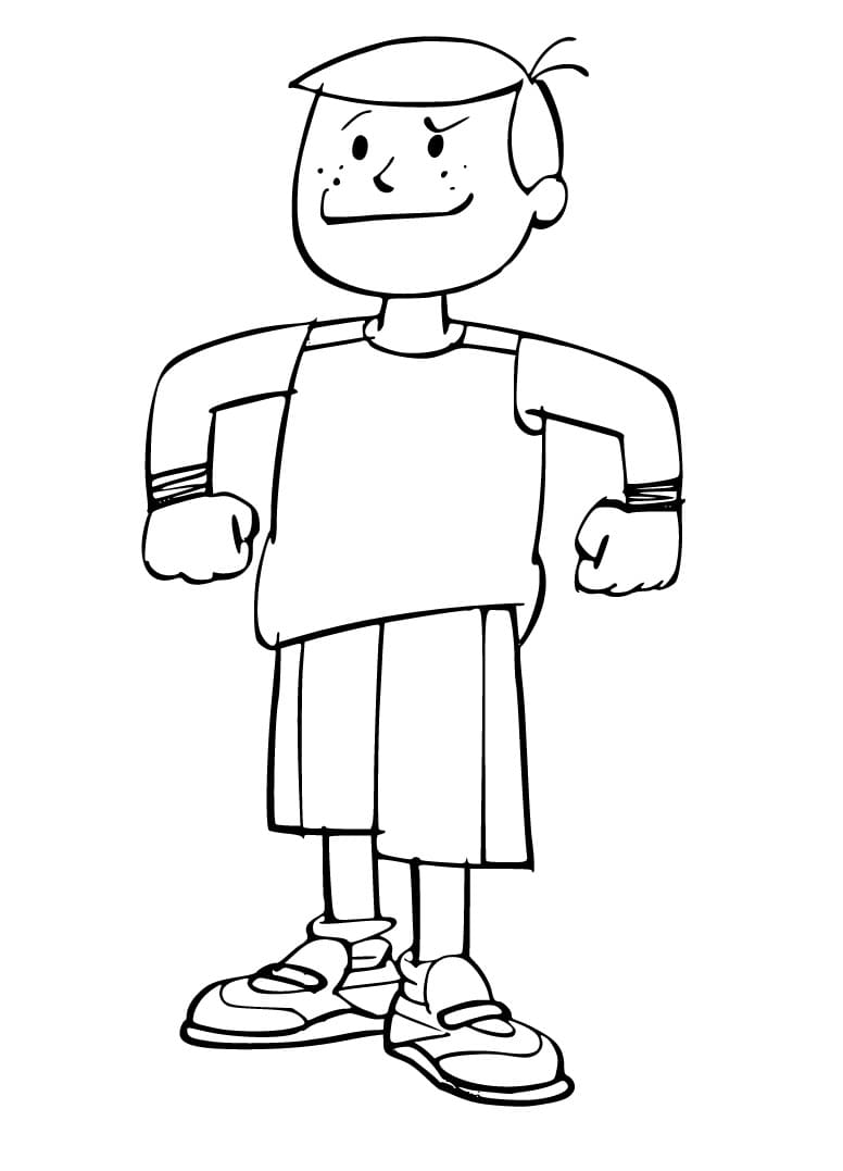 Desenho de Herman de Menino Maluquinho para Colorir