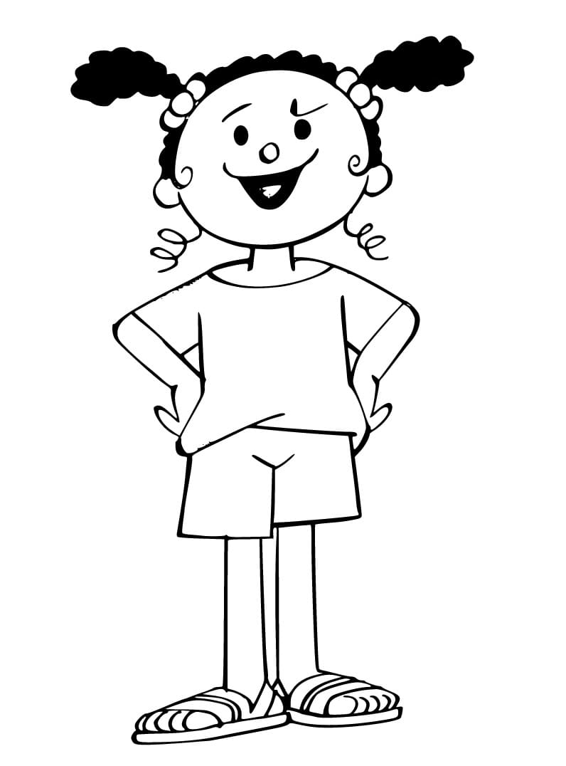 Desenho de Janaina de Menino Maluquinho para Colorir