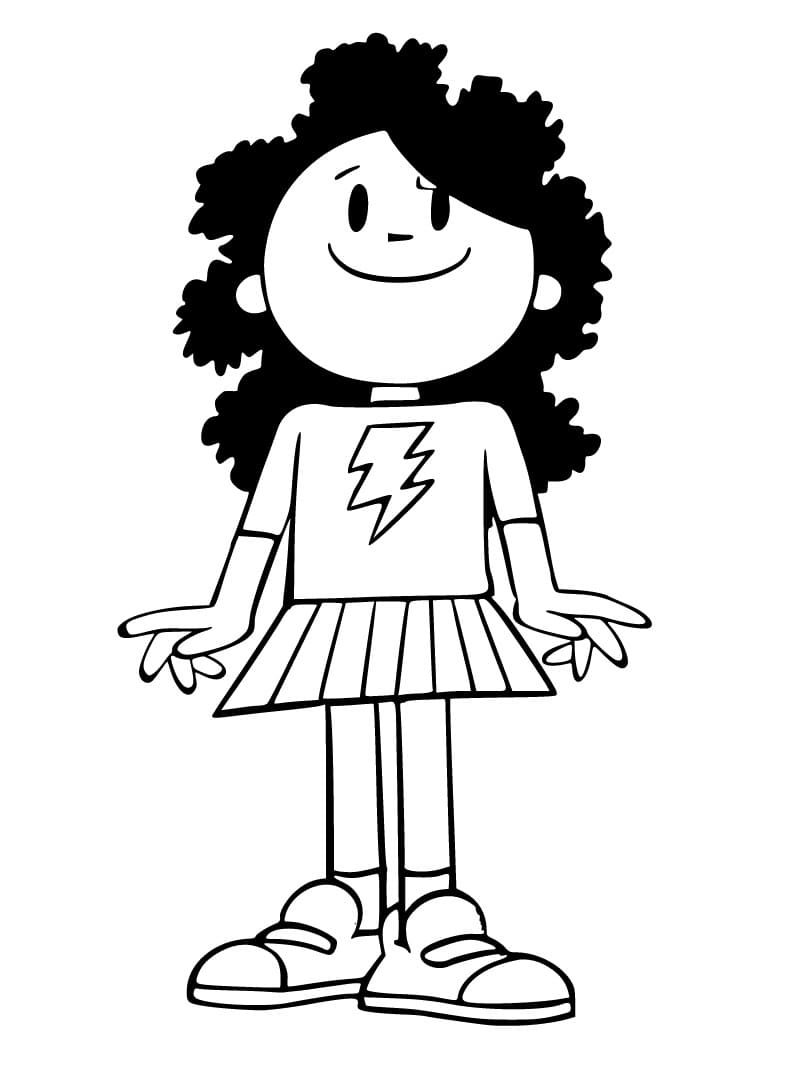 Desenho de Julieta de Menino Maluquinho para Colorir