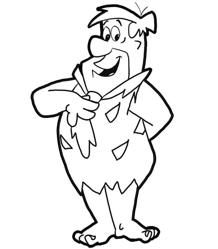 Desenho de Fred Flintstone para Colorir