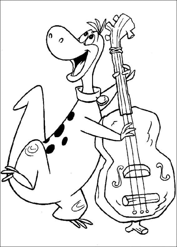 Desenho Dino Flintstone para Colorir