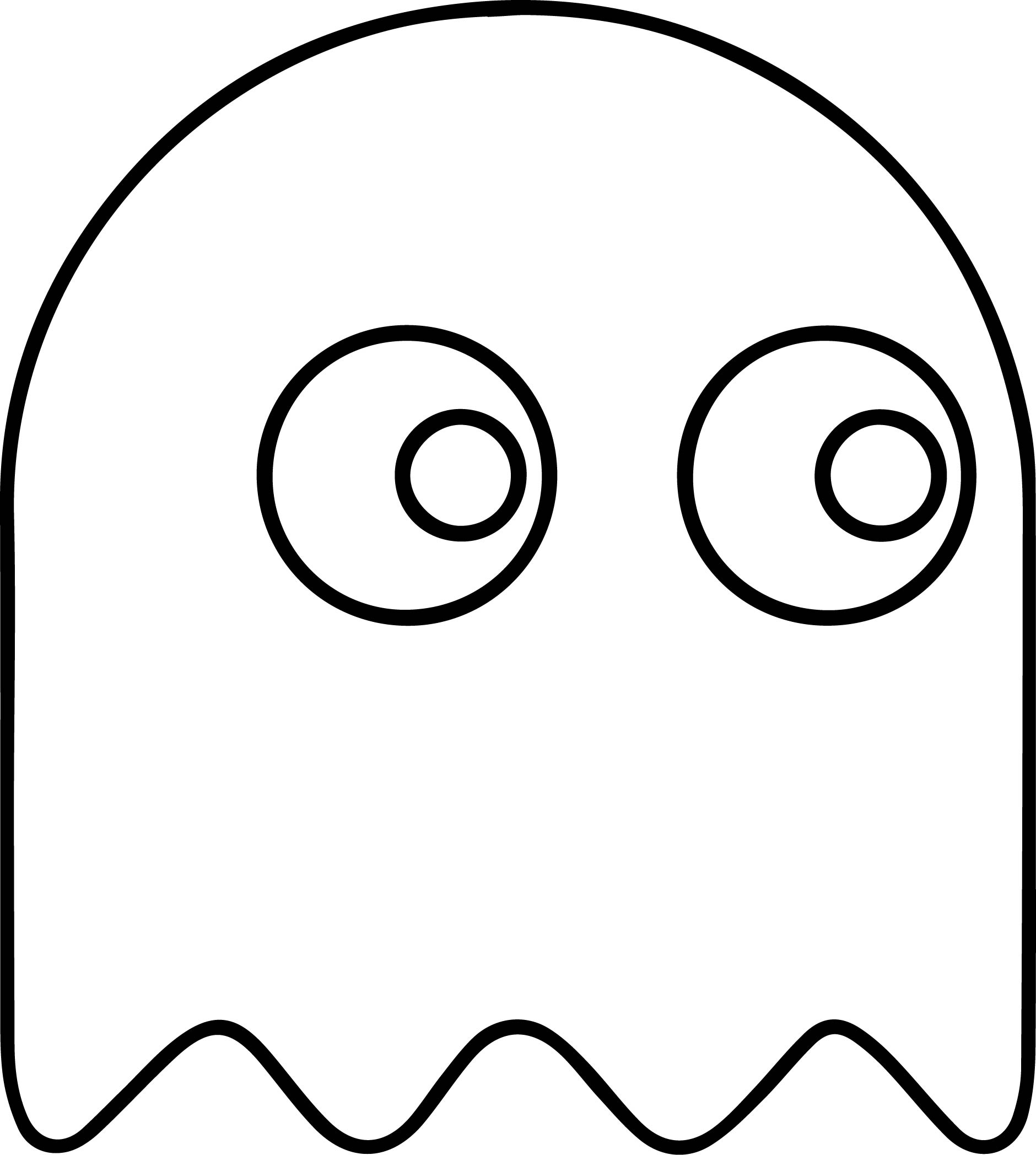 Desenho Fantasma do Pacman para Colorir