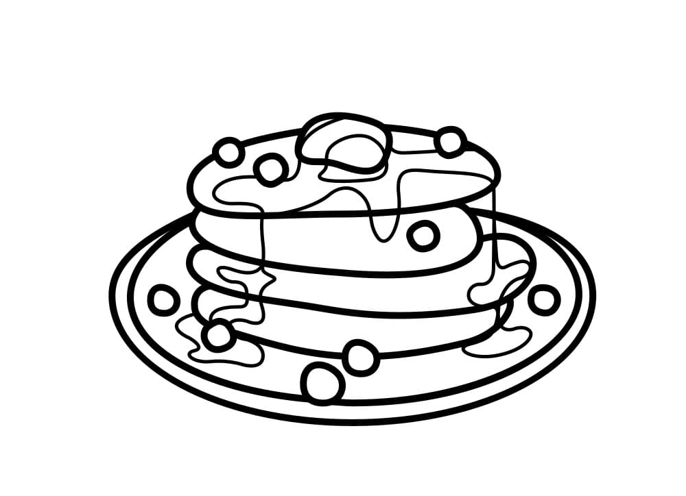 Desenho Panqueca Pdf para Imprimir