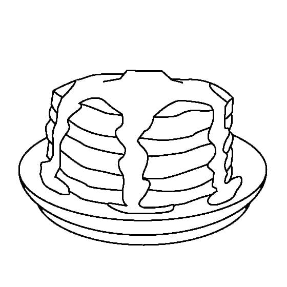 Desenho Panquecas Yummi para Colorir