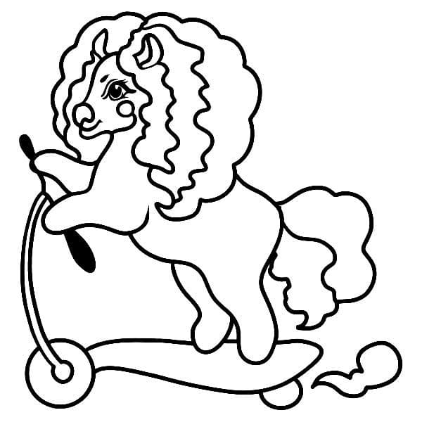 Desenho Patinete Pdf para Imprimir