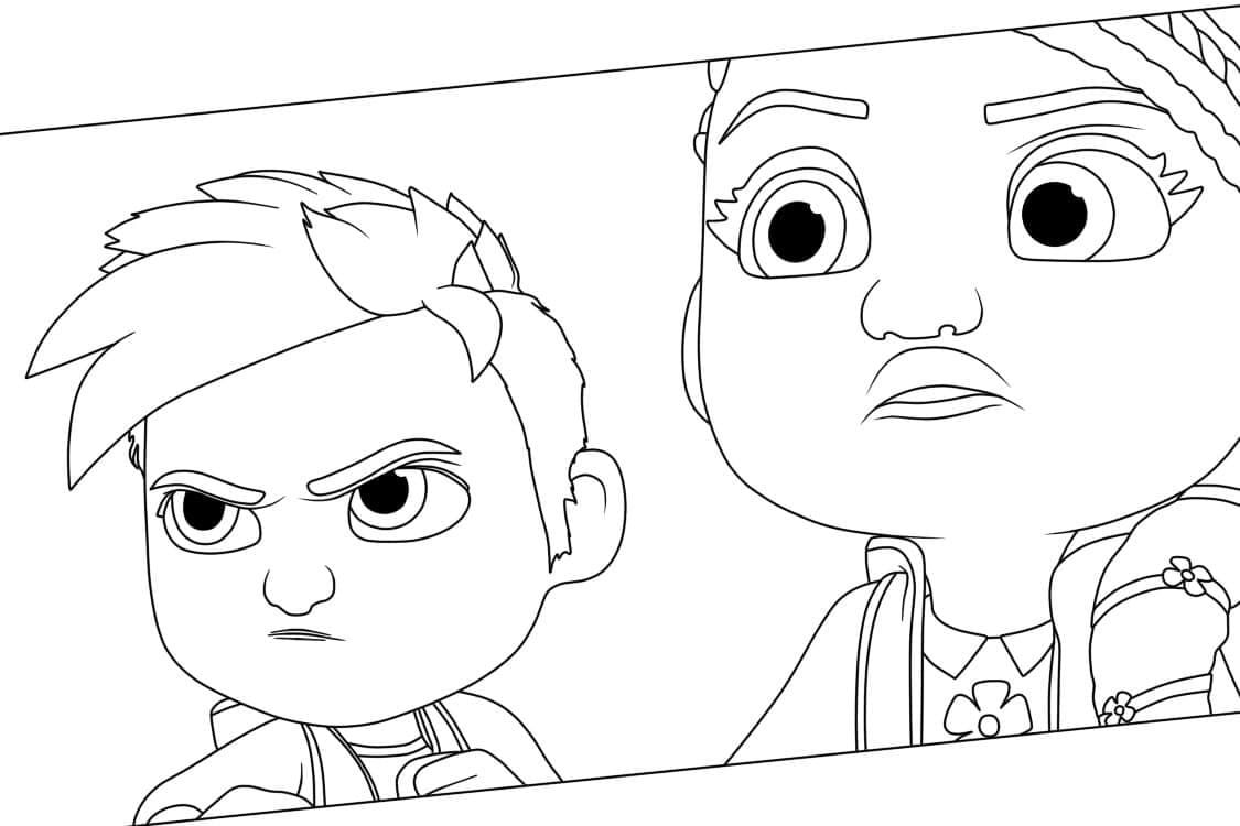 Desenho de Imagem de Patrulheiros em Ação para Colorir Desenho de Imagem de Patrulheiros em Ação para Colorir