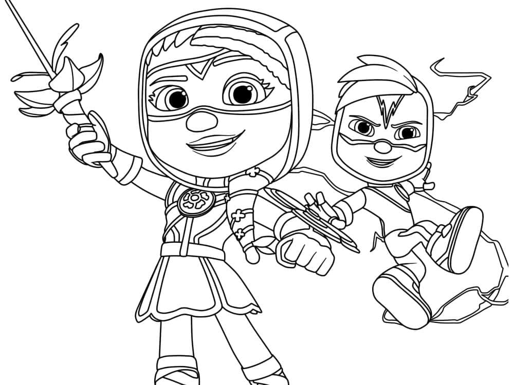 Desenho de Patrulheiros em Ação Grátis para Colorir