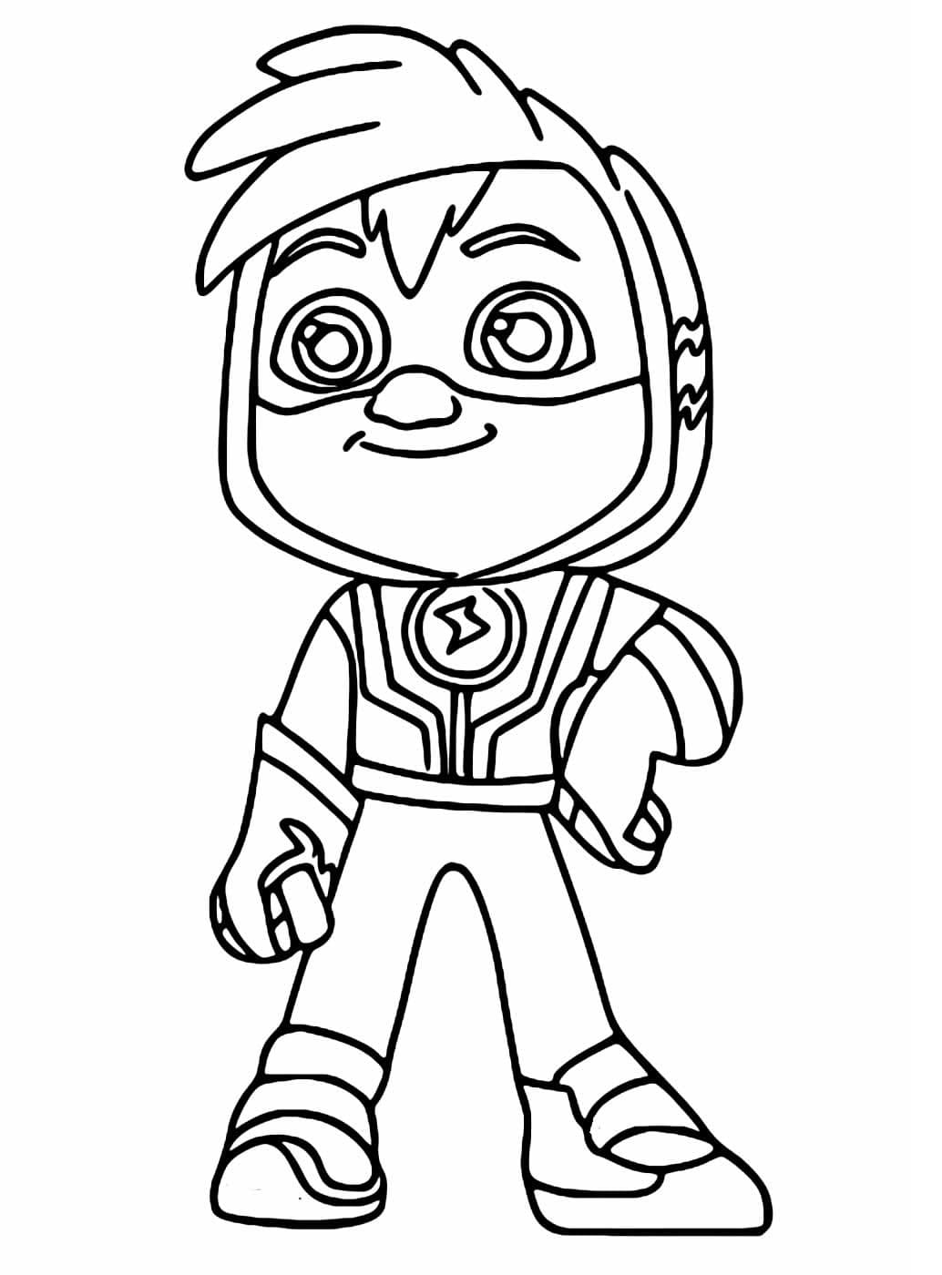 Desenho de Watts de Patrulheiros em Ação para Colorir Desenho de Watts de Patrulheiros em Ação para Colorir