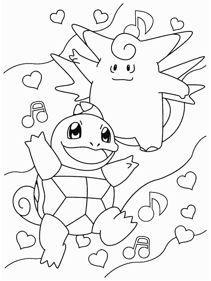 Desenho de Pokemon Pdf para Colorir