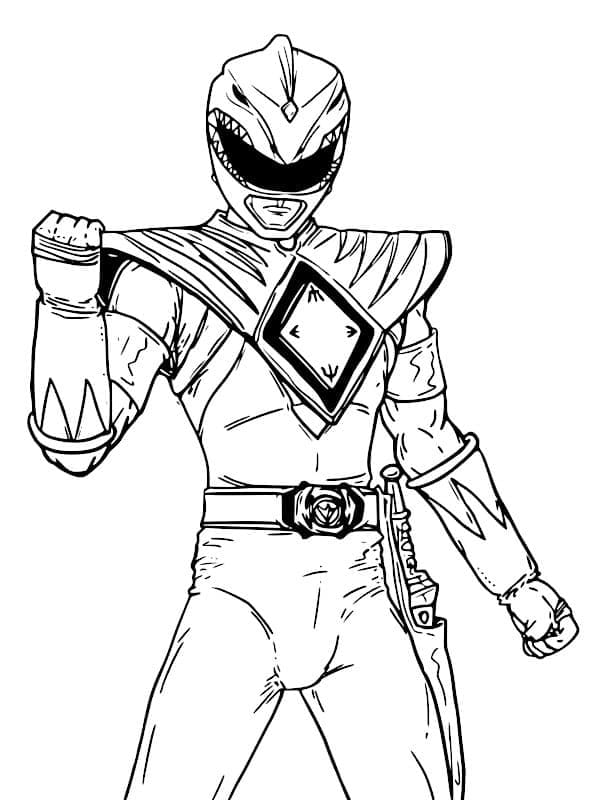 Desenho de Imagem de Power Rangers para Colorir