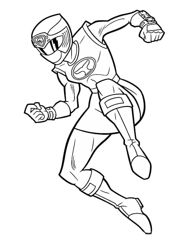 Desenho de Power Rangers Ninja Storm para Colorir