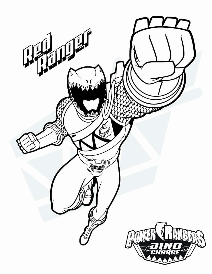 Desenho de Power Ranger Download para Colorir