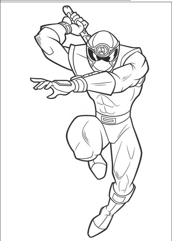 Desenho de Power Ranger Grátis para Colorir
