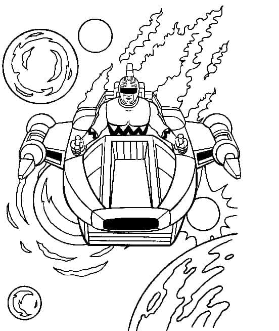 Desenho de Power Ranger Imprimivel Pdf para Colorir
