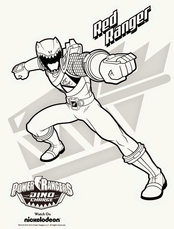 Desenho de Power Ranger para Imprimir Pdf Download