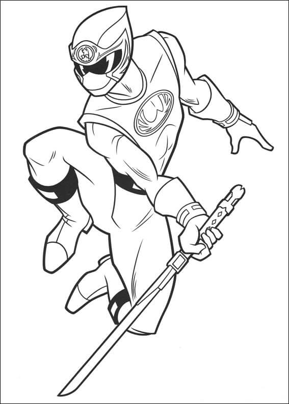 Desenho de Power Ranger Pdf para Colorir