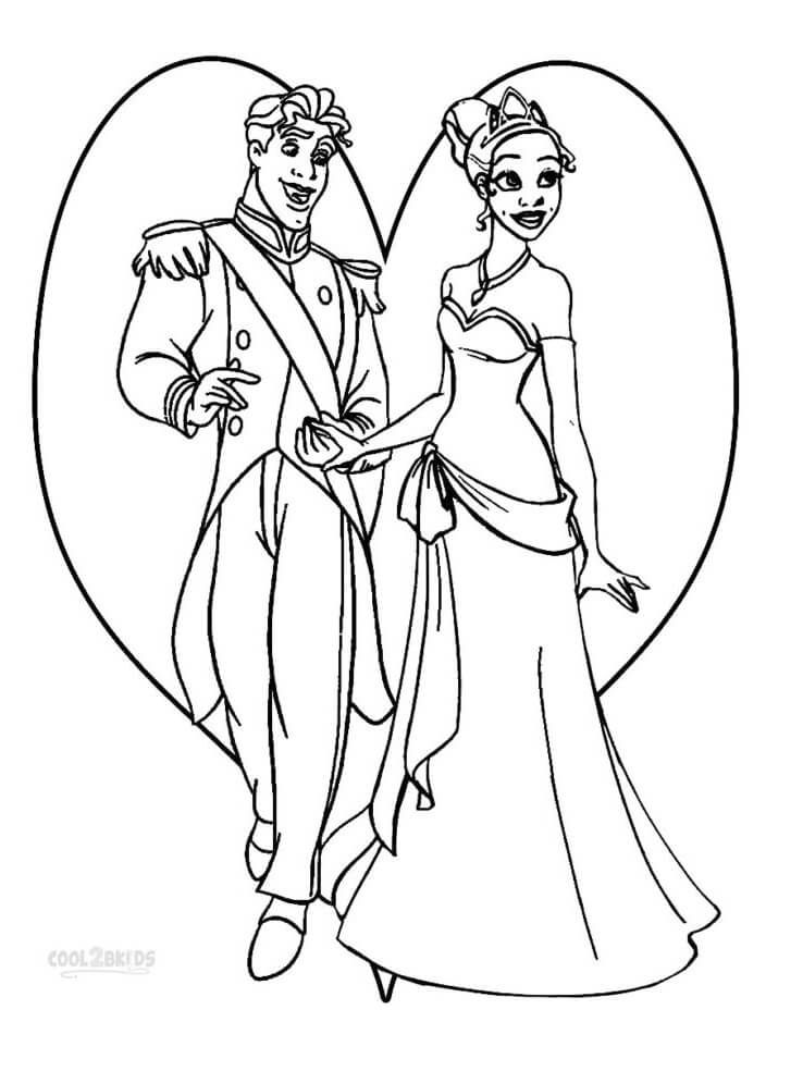 Desenho de Princesa Tiana Grátis Pdf para Colorir
