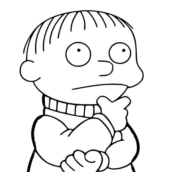 Desenho de Ralph Wiggum dos Simpsons Download para Colorir