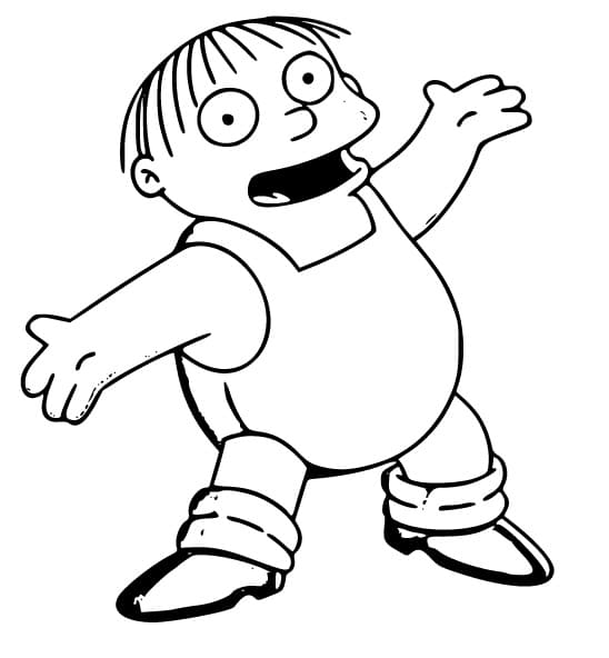 Desenho de Ralph Wiggum dos Simpsons Imprimivel para Imprimir e Colorir