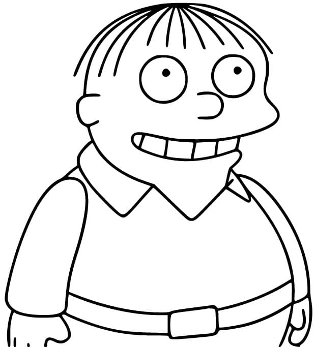 Desenho de Ralph Wiggum dos Simpsons Pdf para Colorir