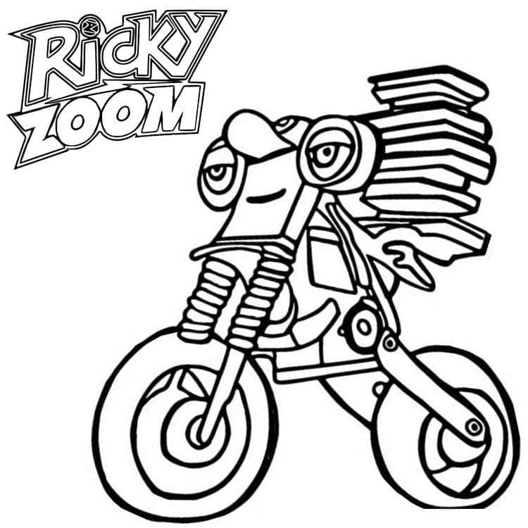 Desenho de Ricky Zoom para Colorir Pdf Grátis