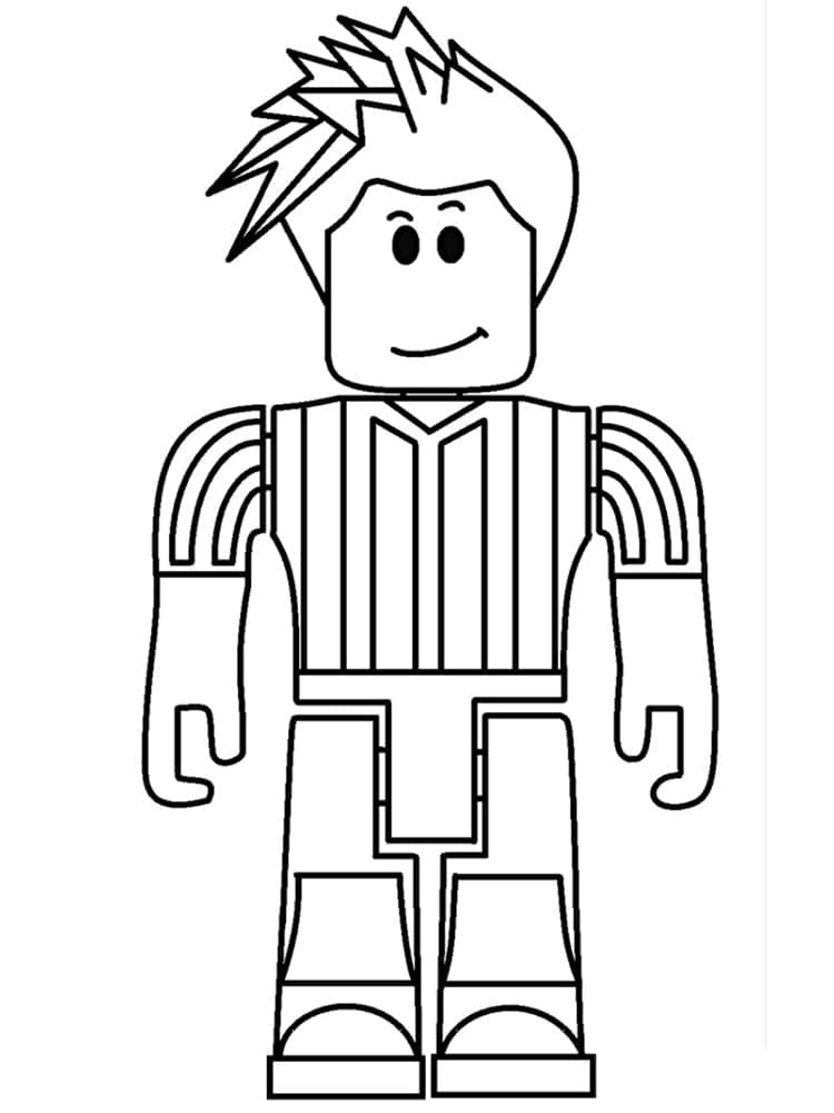 Desenho de Personagem Roblox para Colorir Desenho de Personagem Roblox para Colorir