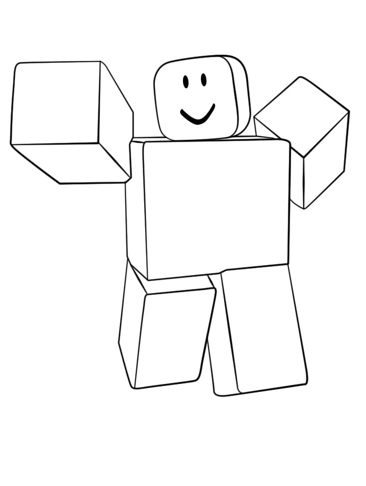 Desenho Novato Roblox para Colorir