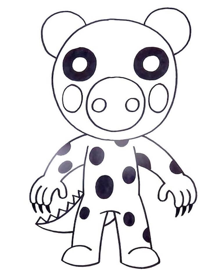 Desenho Piggy Roblox para Colorir