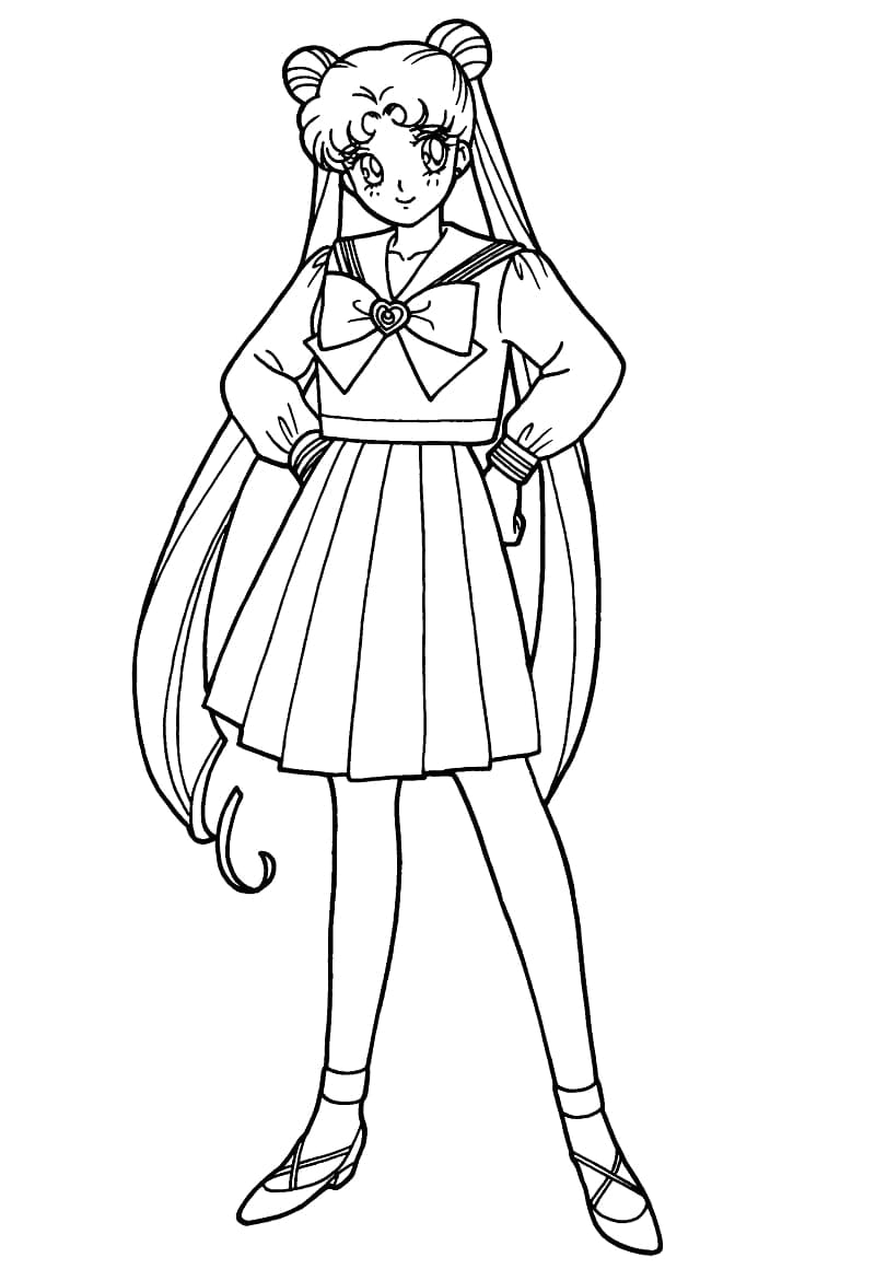 Desenho de Imprimivel Sailor Moon para Crianças para Colorir