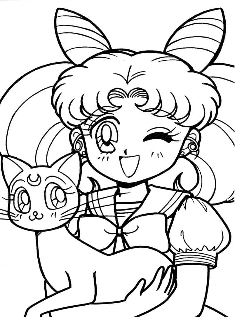 Desenho de Chibiusa para Colorir Download