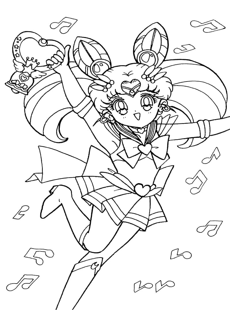 Desenho de Chibiusa para Imprimir Imprimivel