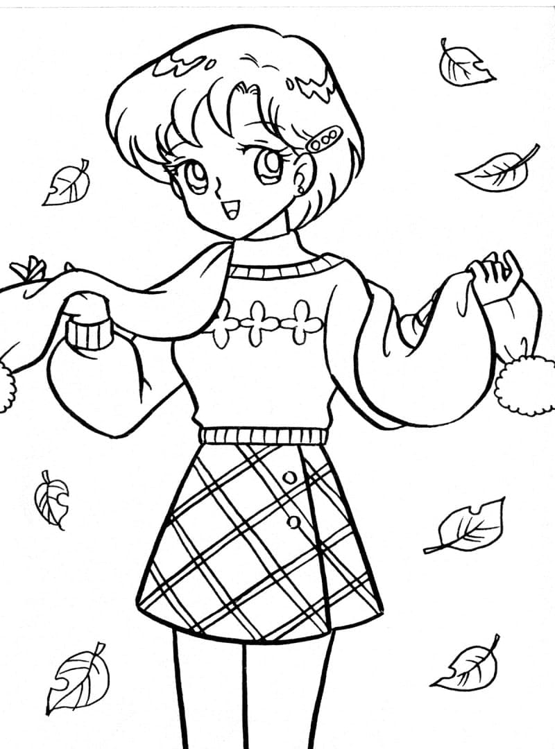 Desenho de Sailor Mercury para Imprimir Imprimivel