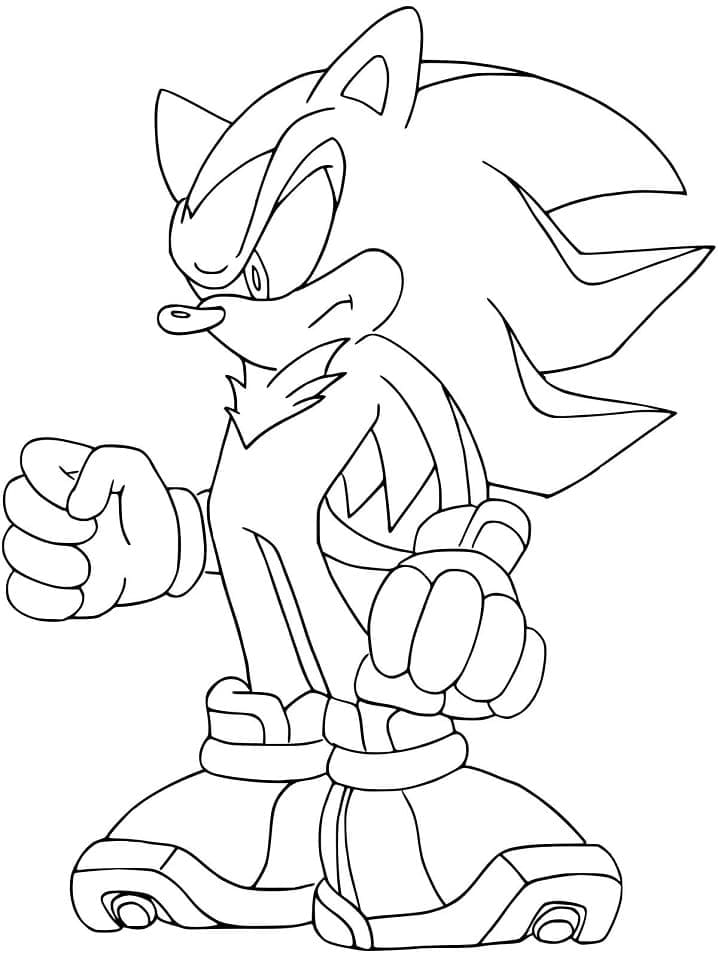 Desenho de Shadow Irritado para Colorir