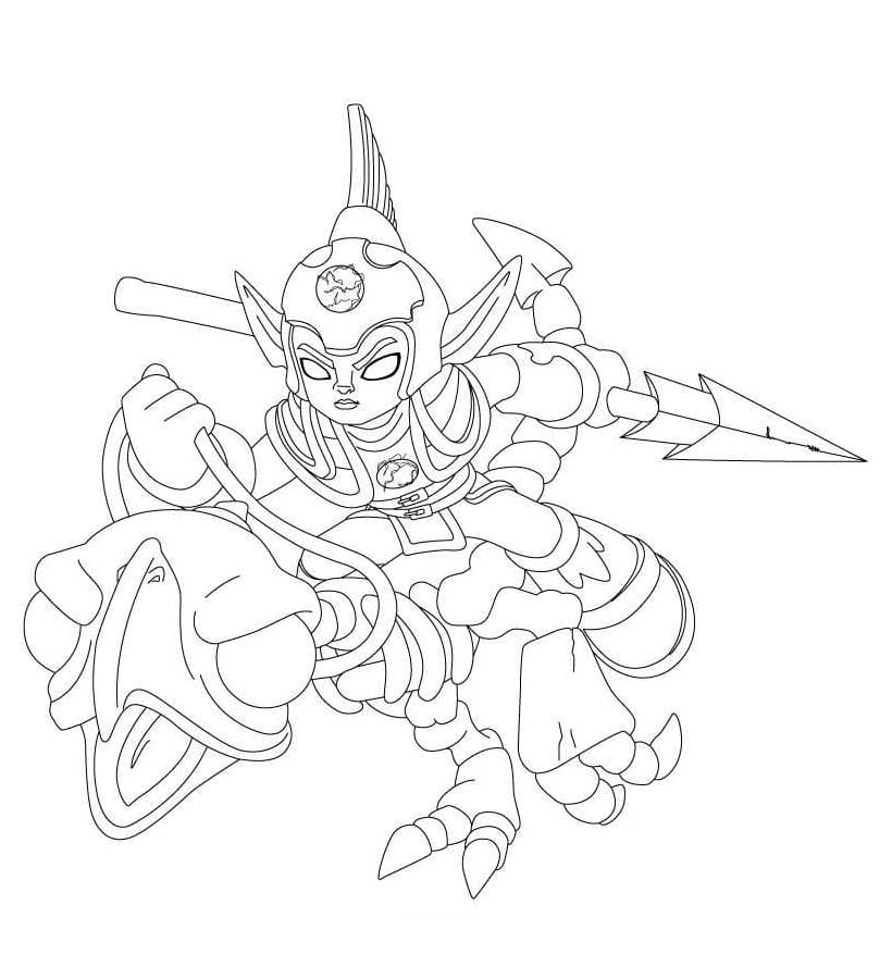 Desenho Fright Rider Skylanders Imprimir e Colorir