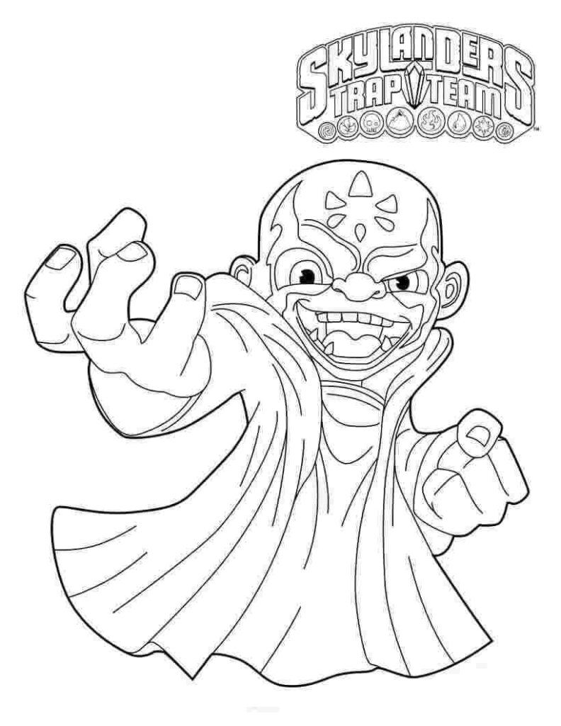 Desenho Kaos Skylanders para Colorir Imprimir e Colorir