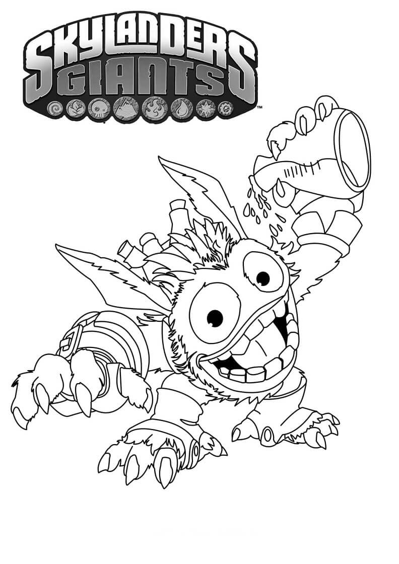 Desenho Pop Fizz Skylanders para Colorir Imprimir e Colorir