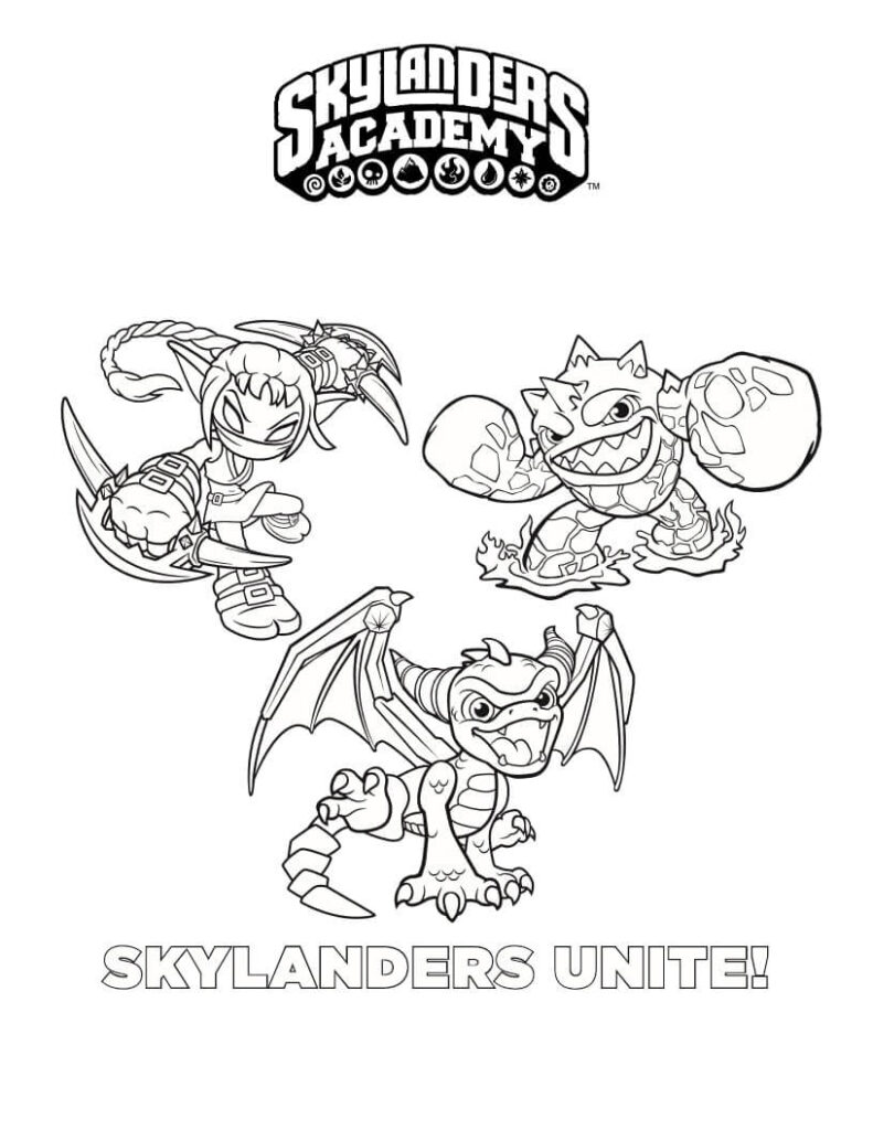 Desenho Skylanders Legais para Colorir Imprimir e Colorir
