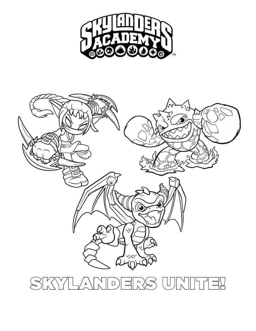Desenho Skylanders Legais para Colorir Imprimir e Colorir