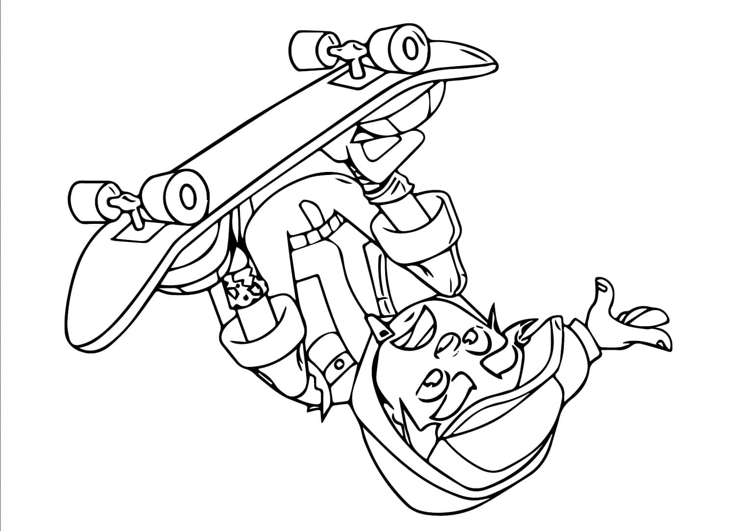 Desenho de Subway Surfers Imprimivel para Colorir