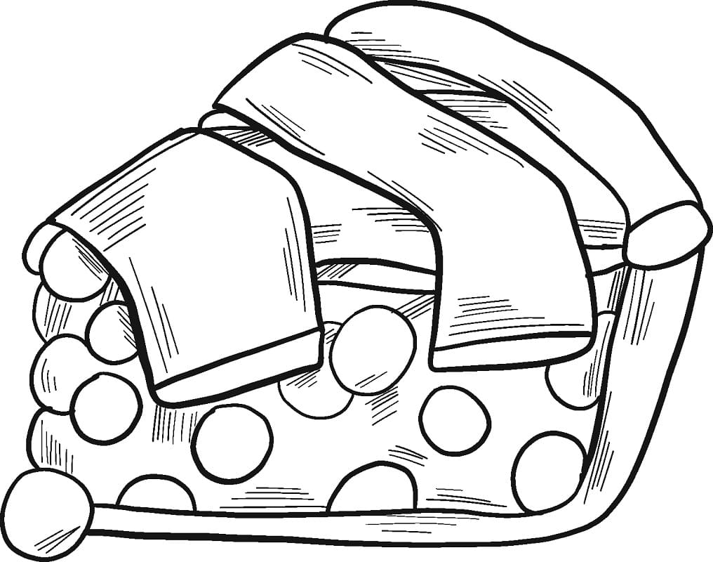 Desenho de Torta Download para Colorir