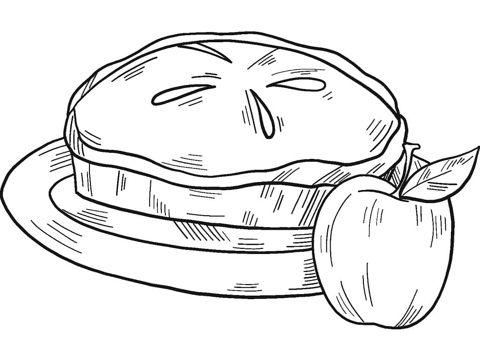 Desenho de Torta Download Pdf para Imprimir