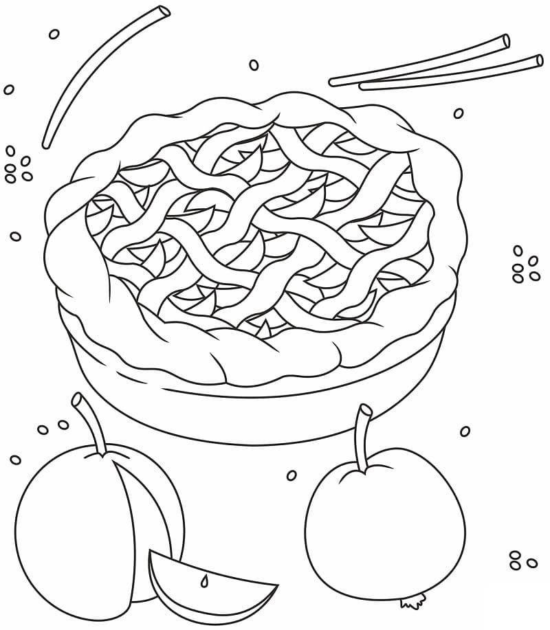 Desenho de Torta para Colorir Download Pdf