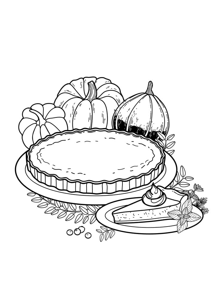 Desenho de Torta para Imprimir Pdf Grátis