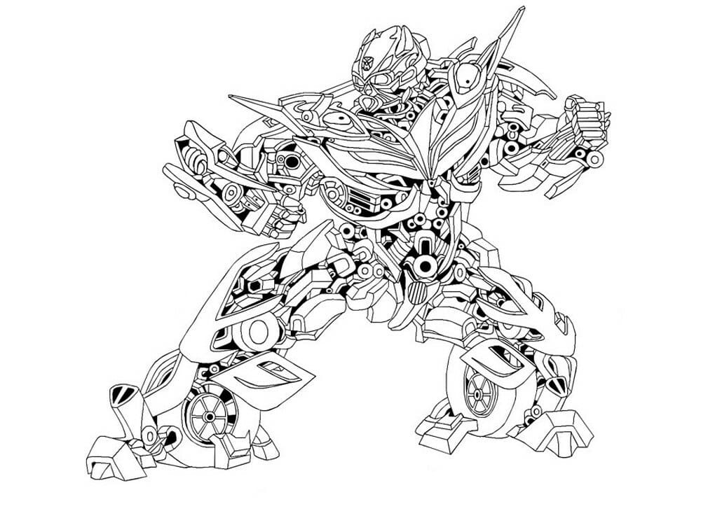 Desenho Incrível do Bumblebee para Colorir